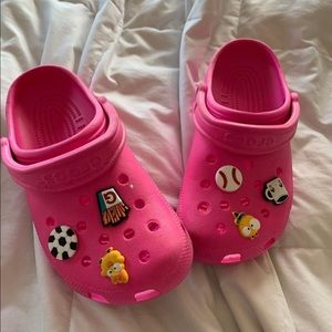 pink crocs